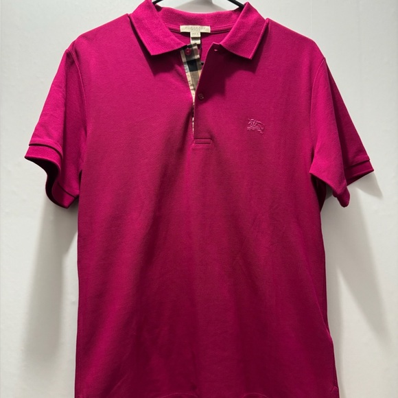 Burberry Fuchsia Polo Shirt